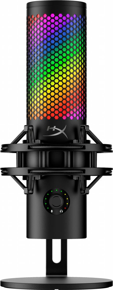 HyperX QuadCast S | USB Microfoon | RGB Verlichting | Tafelmicrofoon | Zwart - Matmuis - Matmuis